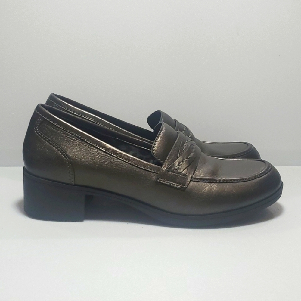 Abeo Pro system metallic pewter Oxford slip on shoes size 8 US